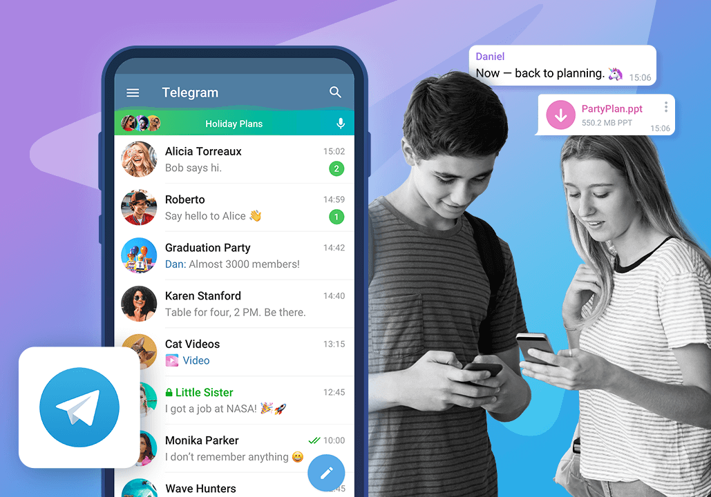Telegram status filter: Staying online